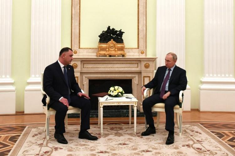Встреча Президента Южной Осетии А.Э. Гаглоева и Президента России В.В. Путина
